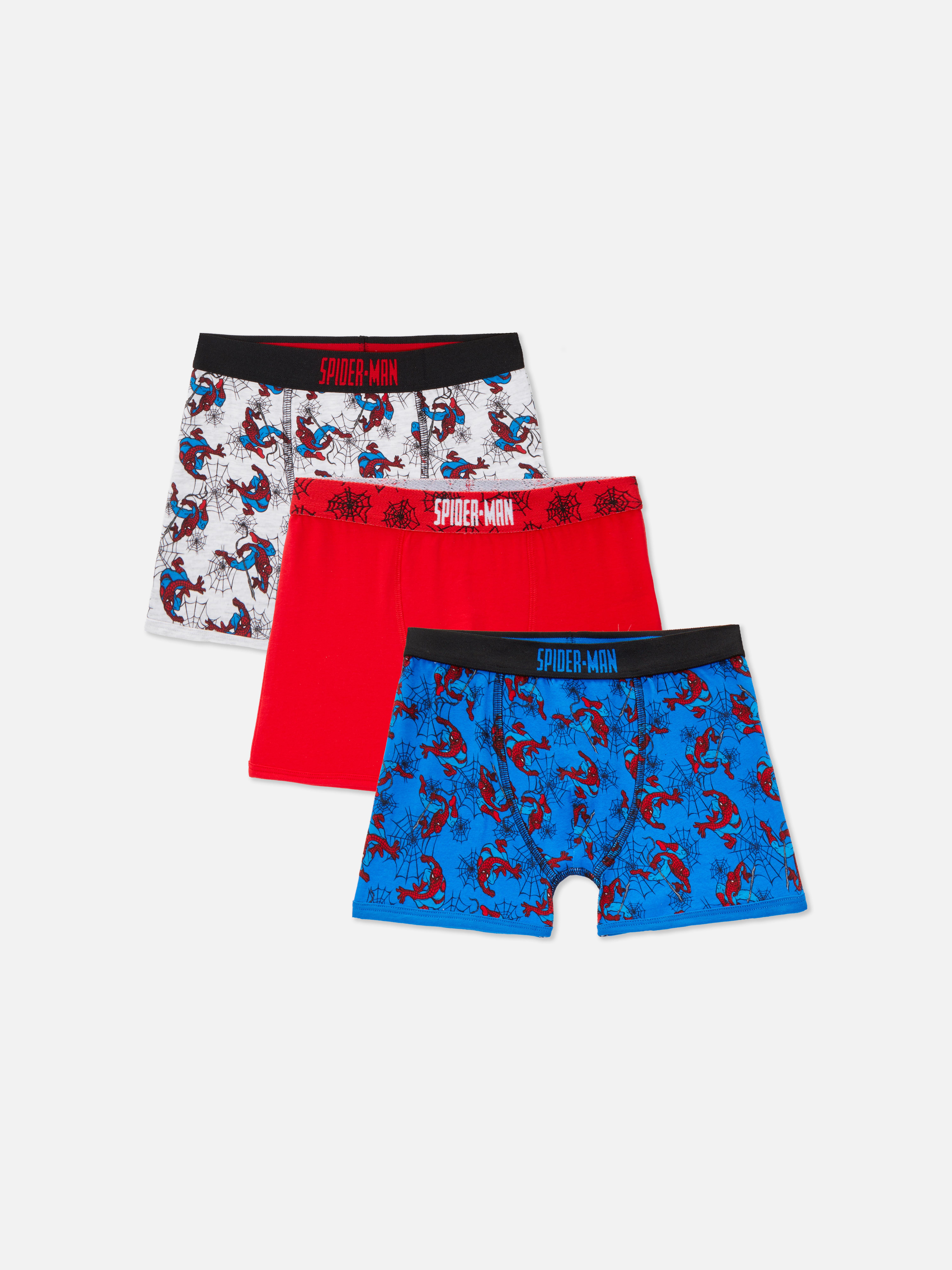 Boxeri MARVEL Spider-Man, set de 3 Trei boxeri colorați cu modele Spider-Man