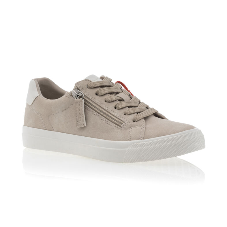Zapatillas deportivas para mujer color beige.