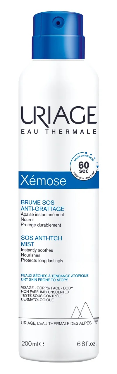 Uriage Xèmose SOS sprej proti srbenju 200 ml hipoalergen
