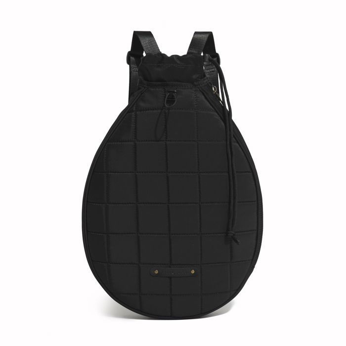Sac de raquette de tennis imperméable noir, grande capacité, sac à dos avec compartiment pour équipement sportif, polyvalent
