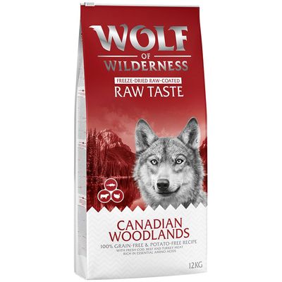 Wolf of Wilderness „Canadian Woodlands” z wołowiną, dorszem i indykiem – bez zbóż