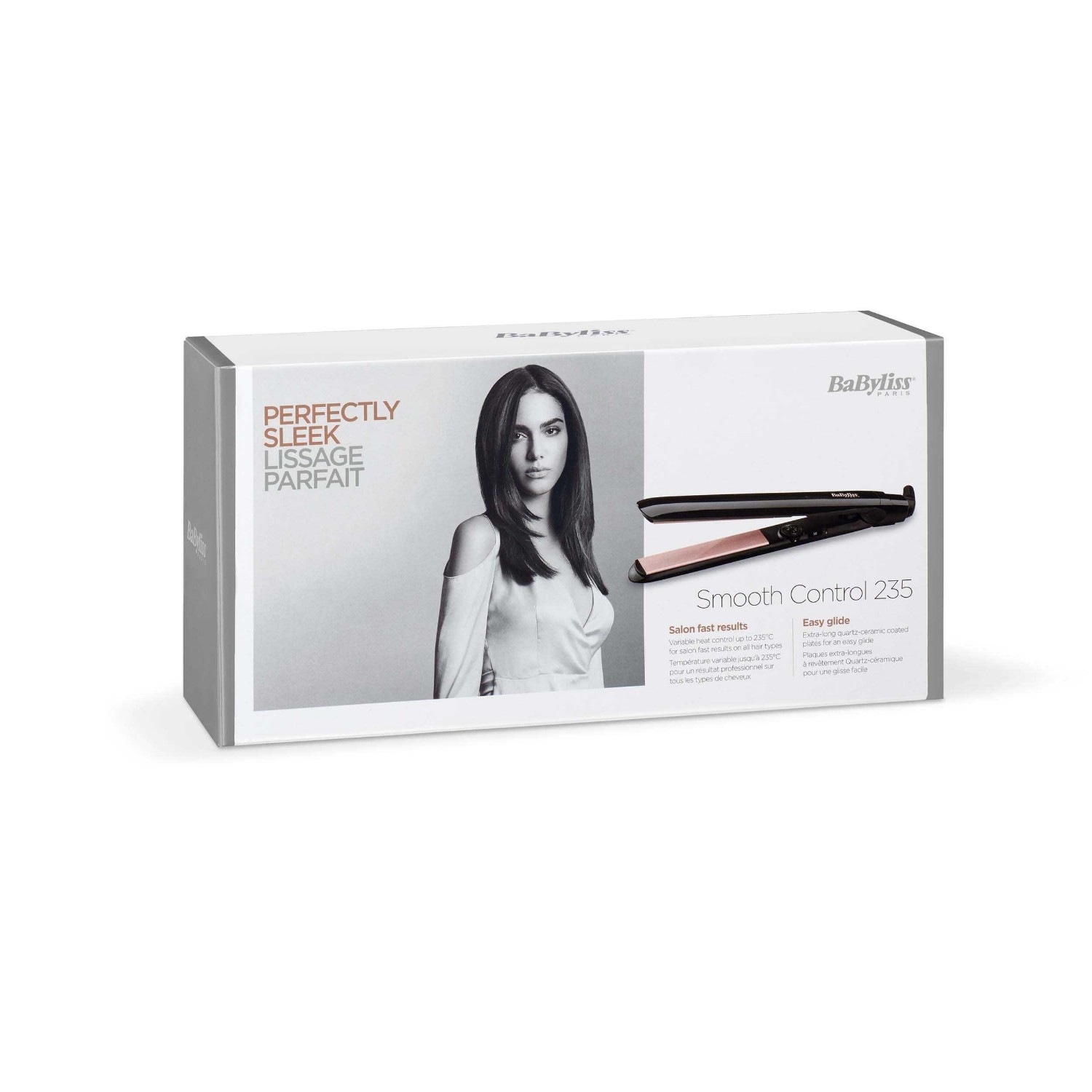 BaByliss ST598E - Lisseur Bronze Shimmer 235 Nano Quartz Céramique