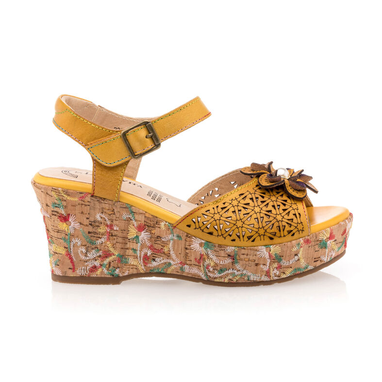 Ženske žute sandale / cipele s otvorenim prstima