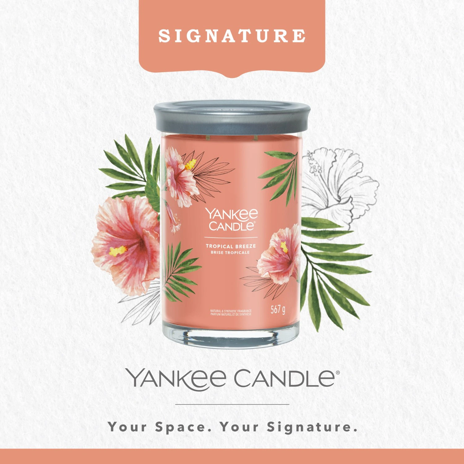 YANKEE CANDLE Grand Gobelet Brise Tropicale
