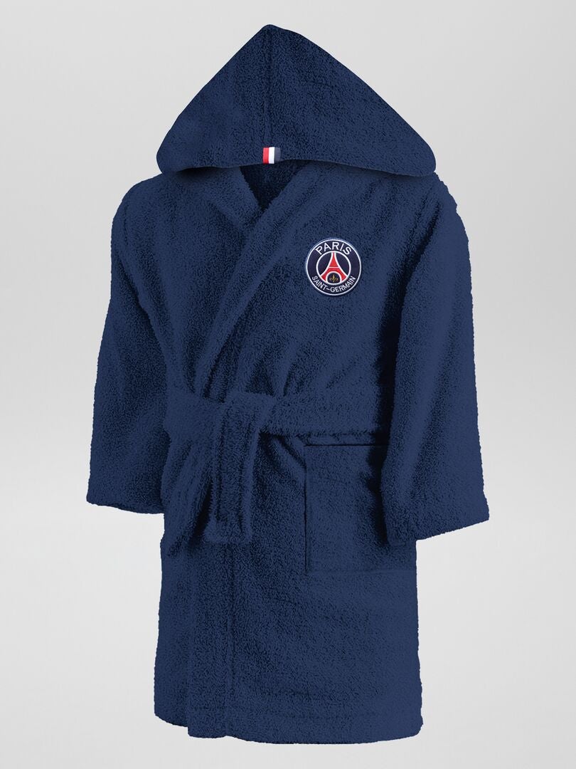 'PSG' bouclé badjas - BLAUW