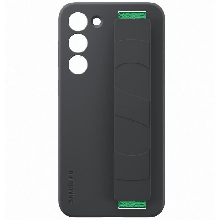 Coque Silicone SAMSUNG avec lanière S23+ Noir