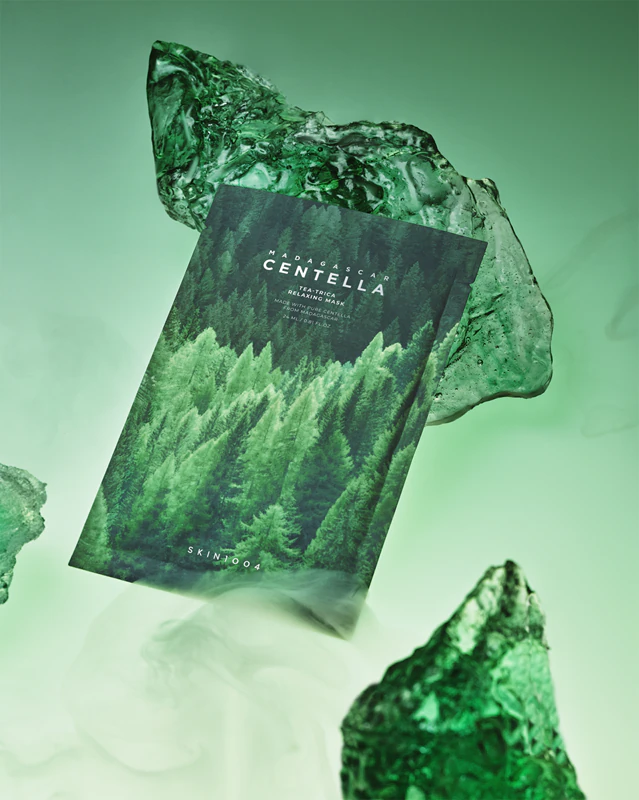 SKIN1004 Madagaskar Centella-Tee-Trica Entspannungsmaske – beruhigende Tuchmaske
