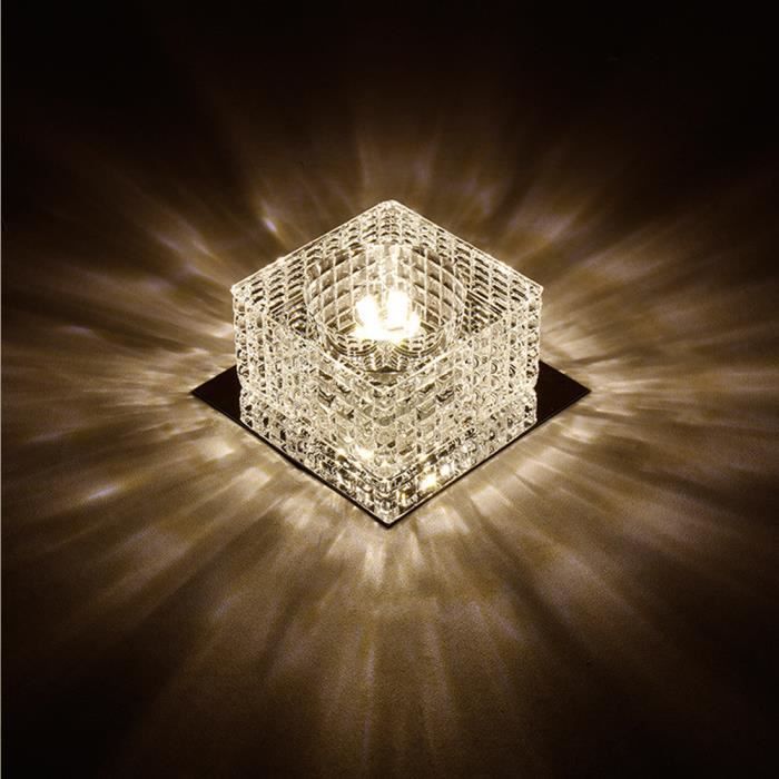 Utoopie Moderne LED-Deckenleuchte 5W Kristall-Kronleuchter für Esszimmer, Wohnzimmer und Küche, 1 Stück, warmweiß
