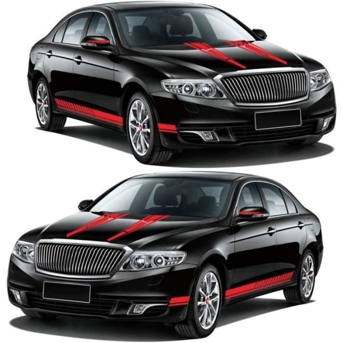 Pegatinas para coche - ZGEER - Juego de 6 - Rojo - Vinilo - Decoración para coche - PERSONALIZACIÓN DE VEHÍCULOS