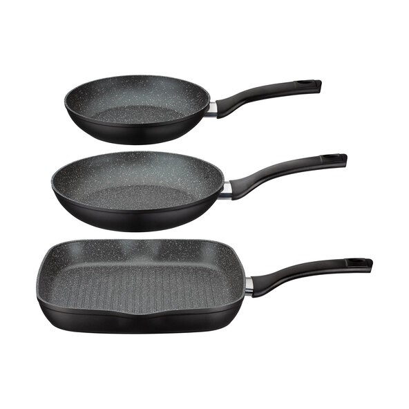 Set de tigăi Gourmet GRANIT, 3 piese.