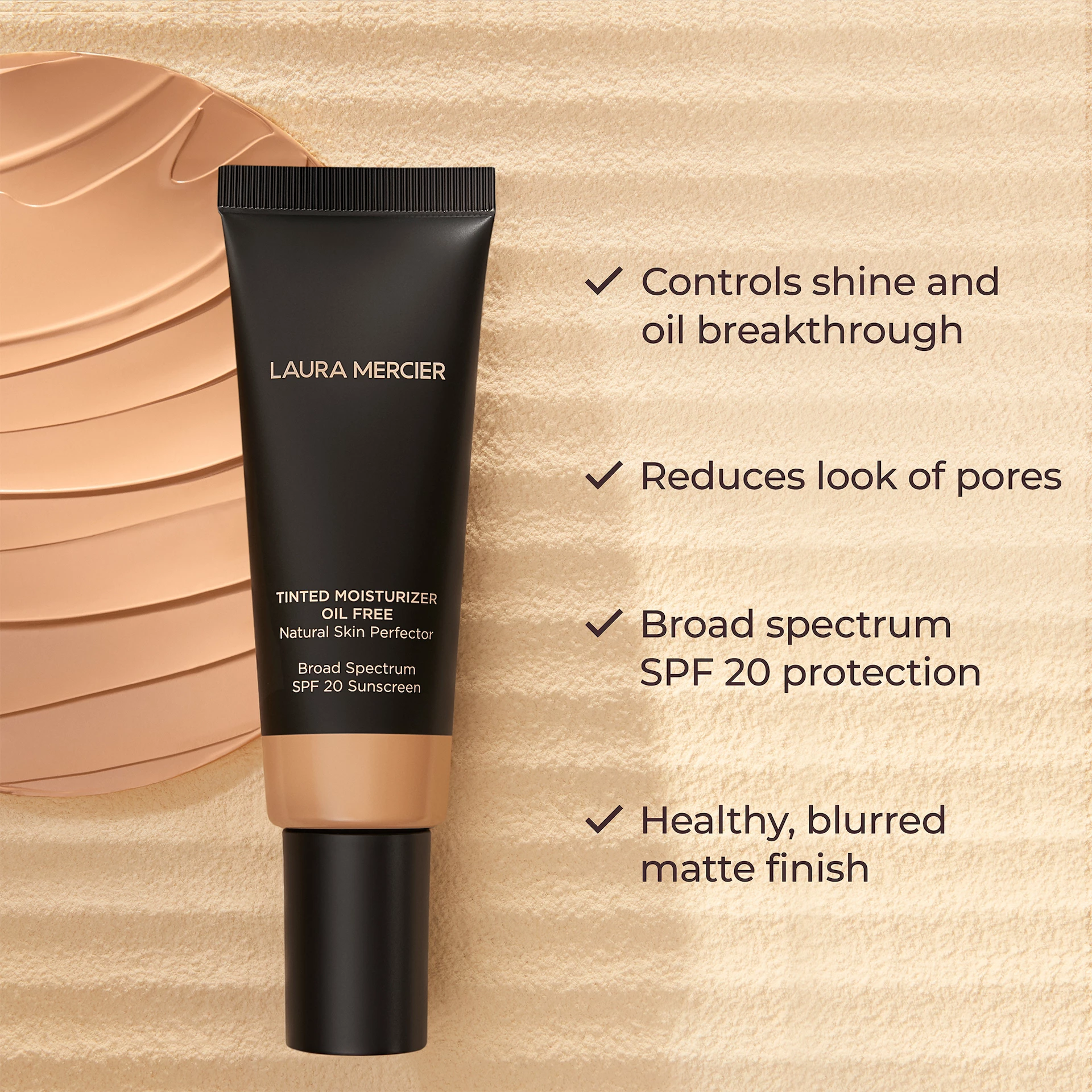 Mini tonirana hidratantna krema bez ulja SPF20 2N1 Nude - Laura Mercier