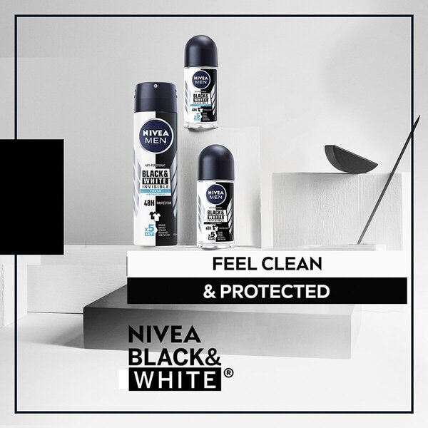 NIVEA Men Black & White Invisible Fresh антиперспирант ролер 50ml