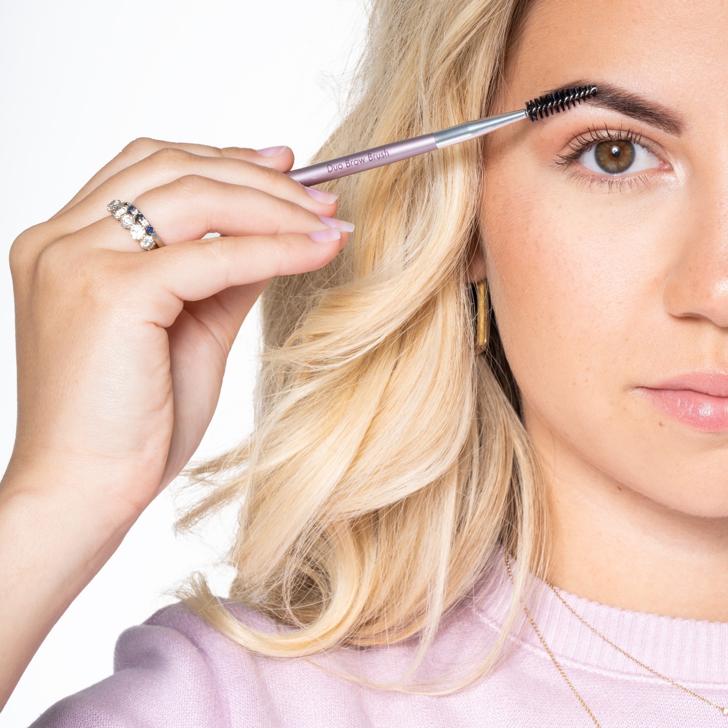 Herome Cosmetics štetec na obočie Duo štetec na obočie (štetec na obočie) - 1 kus