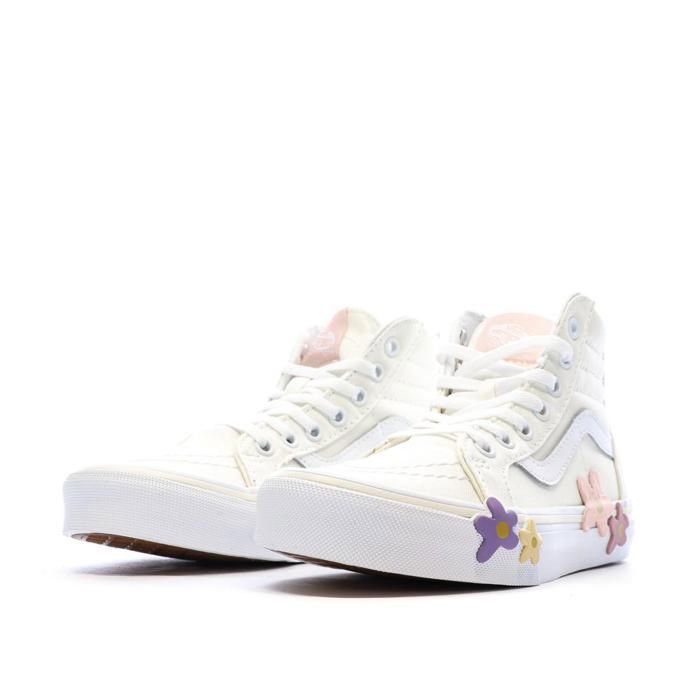 Scarpe da ginnastica Vans Flower Beige da ragazza