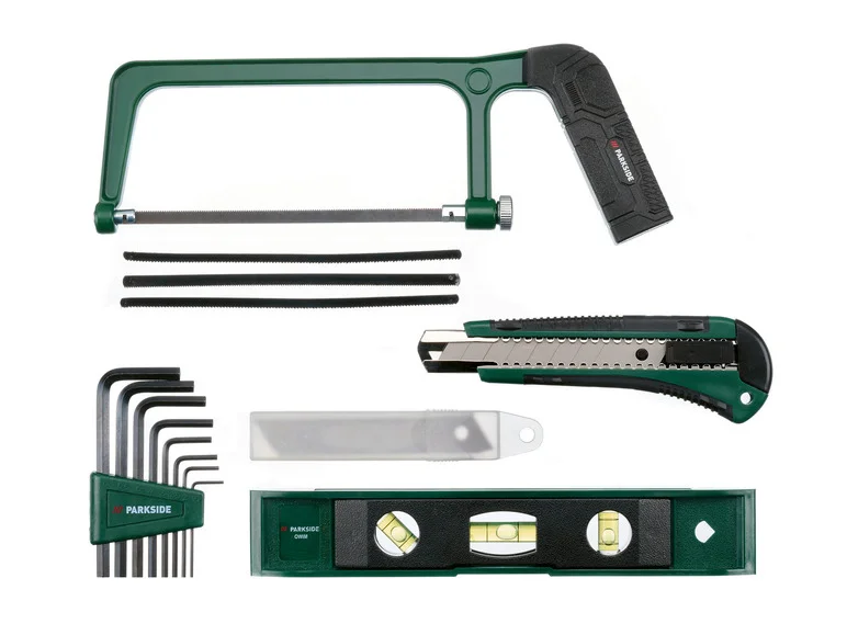 Caixa de ferramentas PARKSIDE® com ferramentas metálicas de 4V e kit Tournevis PWBM A1