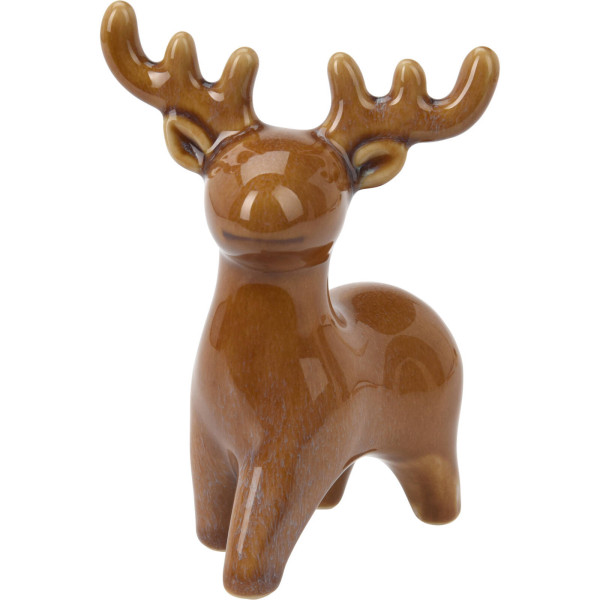 Renifer świąteczny, figurka, 14 cm
