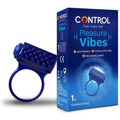 Control Vibrating Ring Pleasure Vibes 1 kpl 1 kpl