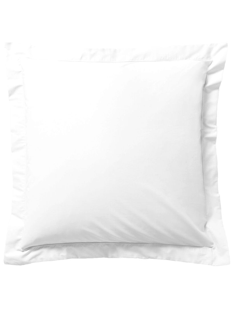 Funda de almohada lisa - blanca