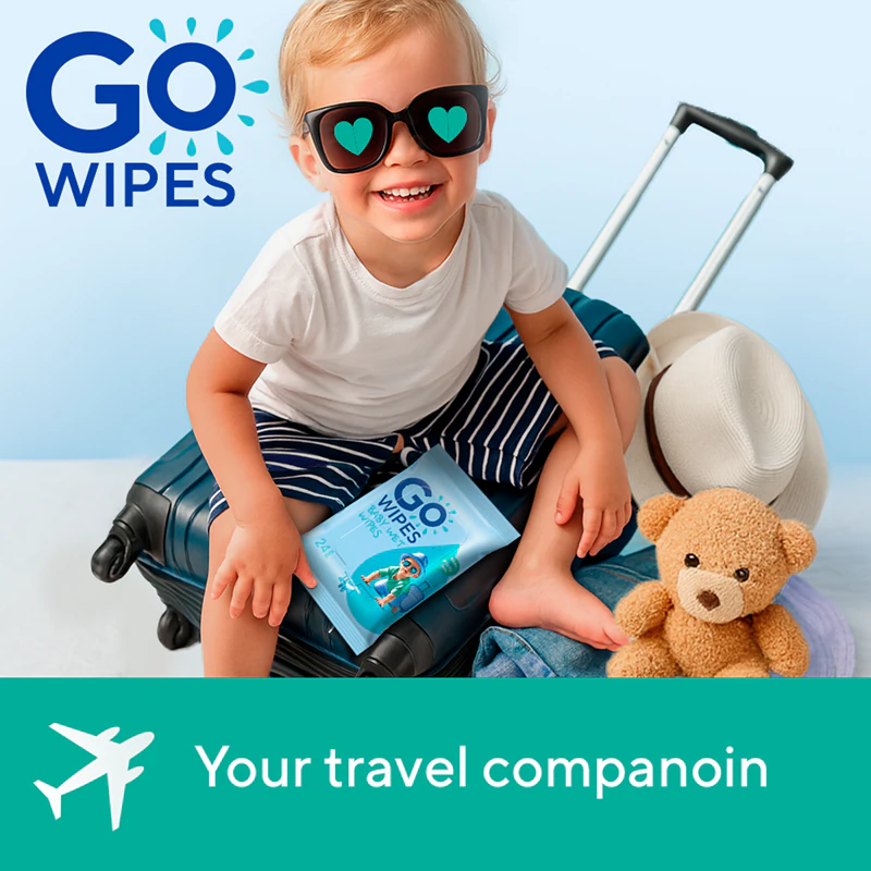GoWipes Baby Lenços Umedecidos: Lenços umedecidos suaves para crianças com pele seca e atópica.