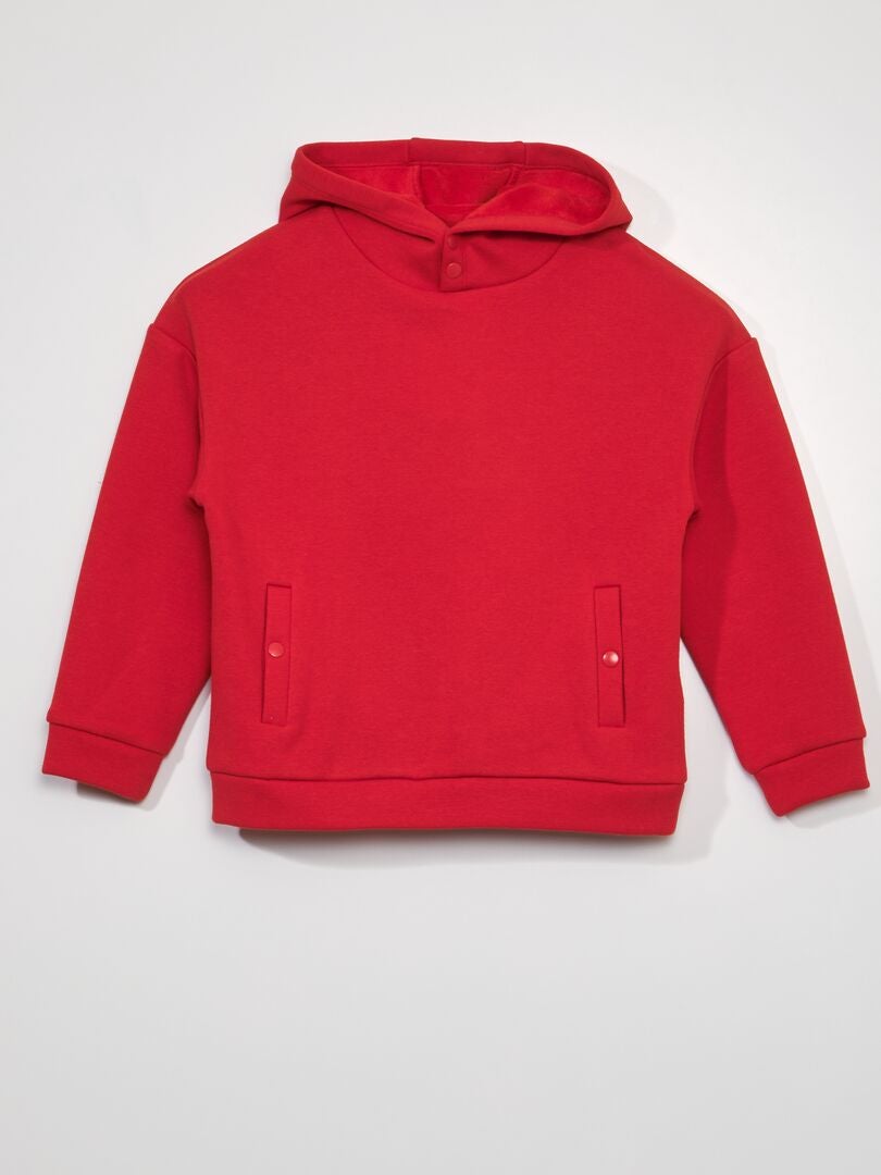 Fleece hoodie - Rood