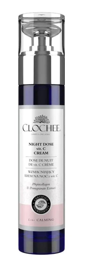 Clochee Simply Organic Wzmacniający krem na noc z witaminą C