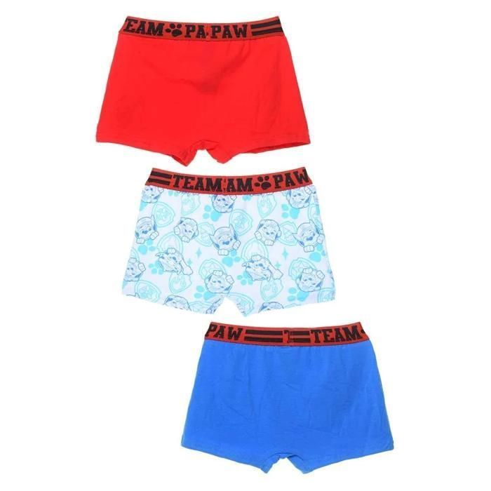 Pacote com 3 cuecas boxer de algodão para meninos 