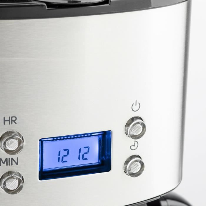 Cafetière filtre programmable H.KOENIG MG30 - 12-20 tasses - Gris - Arrêt automatique