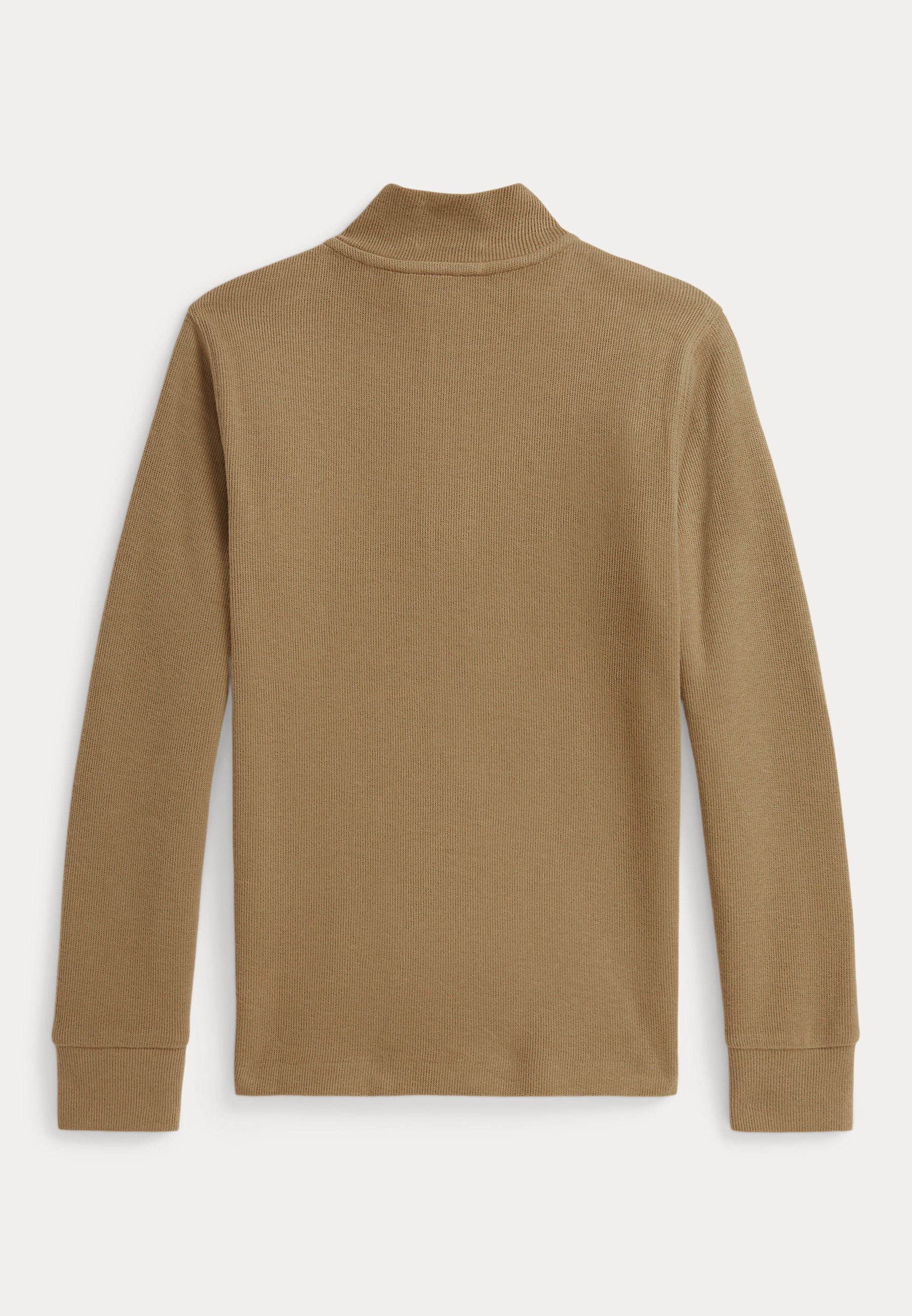 Polo Ralph Lauren ESTATE-RIB QUARTER-ZIP PULLOVER - Trui - camel