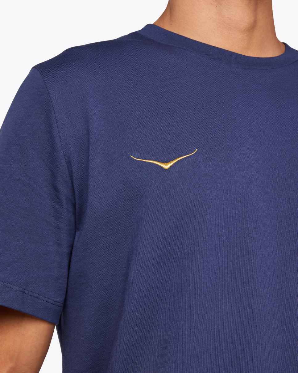 HOKA Team HOKA Grafik-T-Shirt Varsity Navy