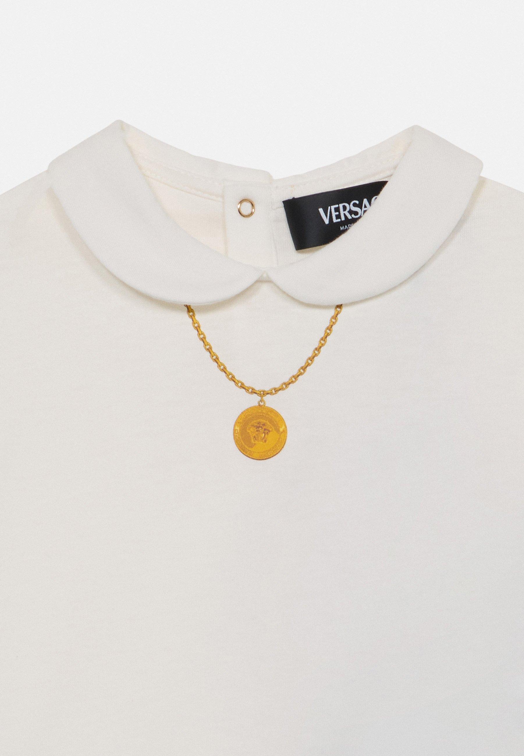 Collier Versace Méduse imprimé - T-shirt imprimé - blanc/doré