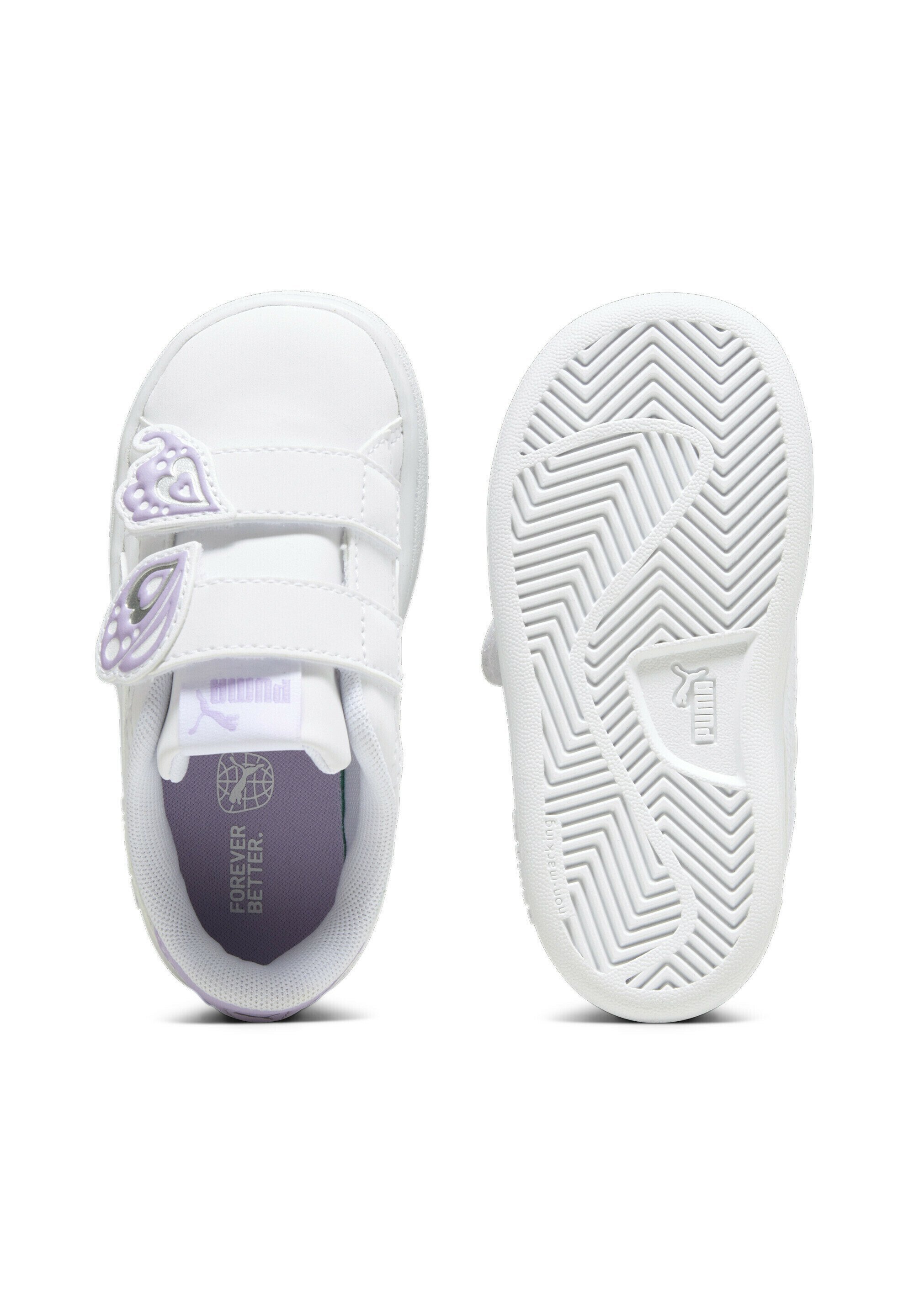 Puma SMASH 3.0 UNISEX - Joggesko - white/violet/silver