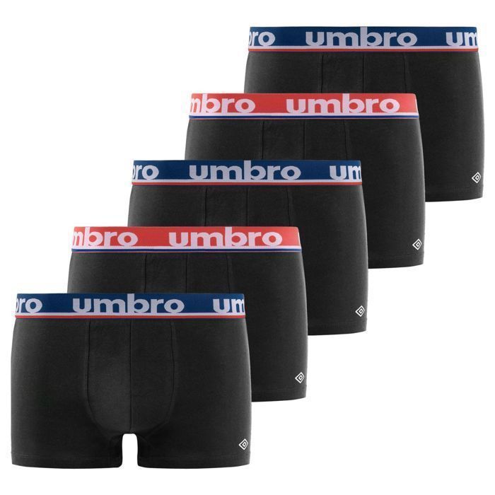 Umbro boxershorts voor heren - zwart (verpakking van 5)