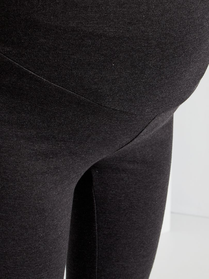 Stretch gebreide zwangerschapslegging - grijs
