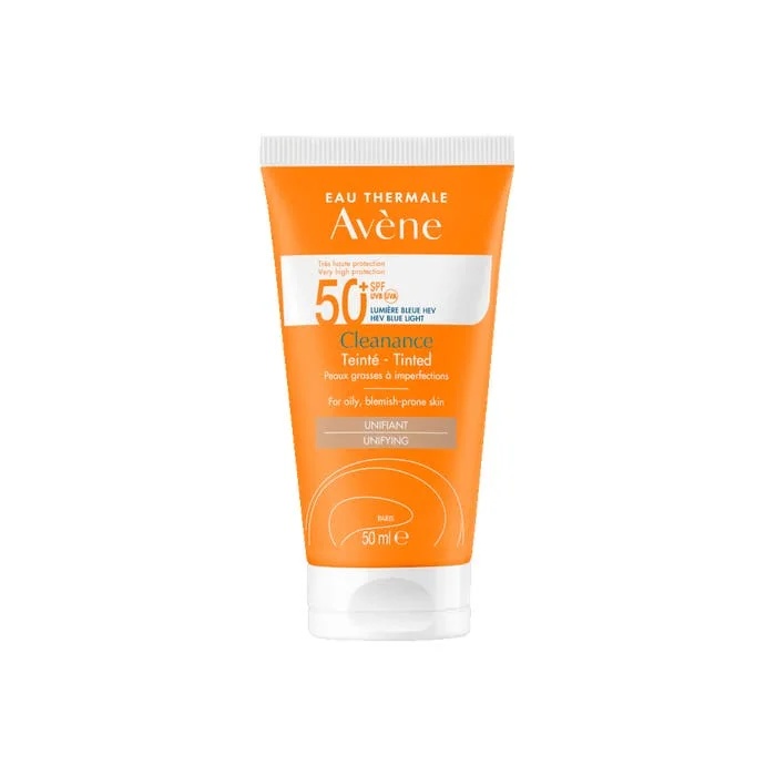 AVENE Avène Sol Cleanance SPF50+ crema con color y nueva fórmula 50 ml protección solar