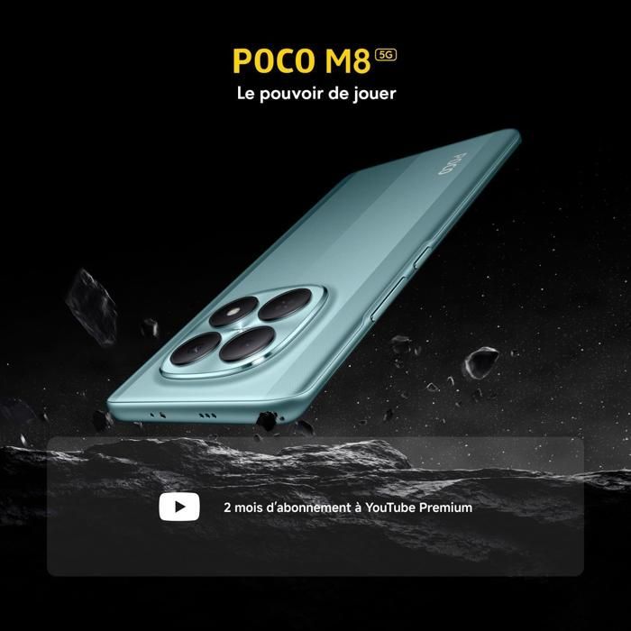 Xiaomi POCO M8 5G Smartphone 8+512GB Green Snapdragon® 6 Gen 3, Charger Not Included