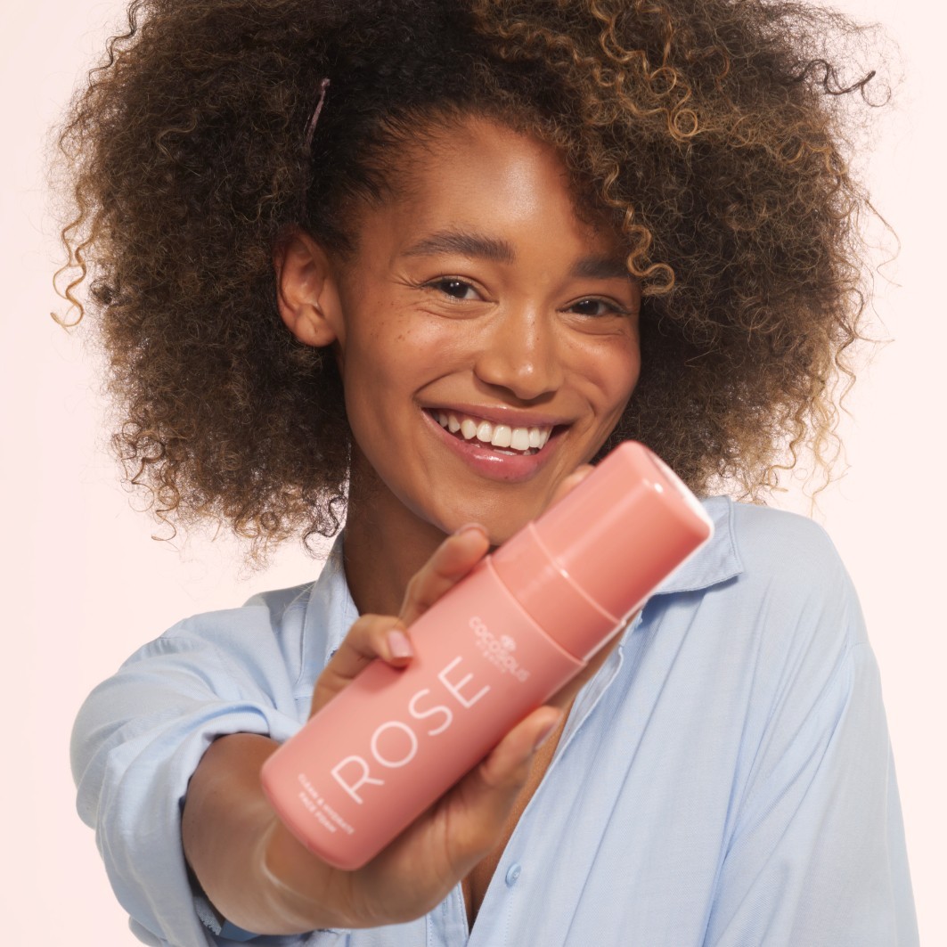 Cocosolis Mousse nettoyante hydratante à la rose