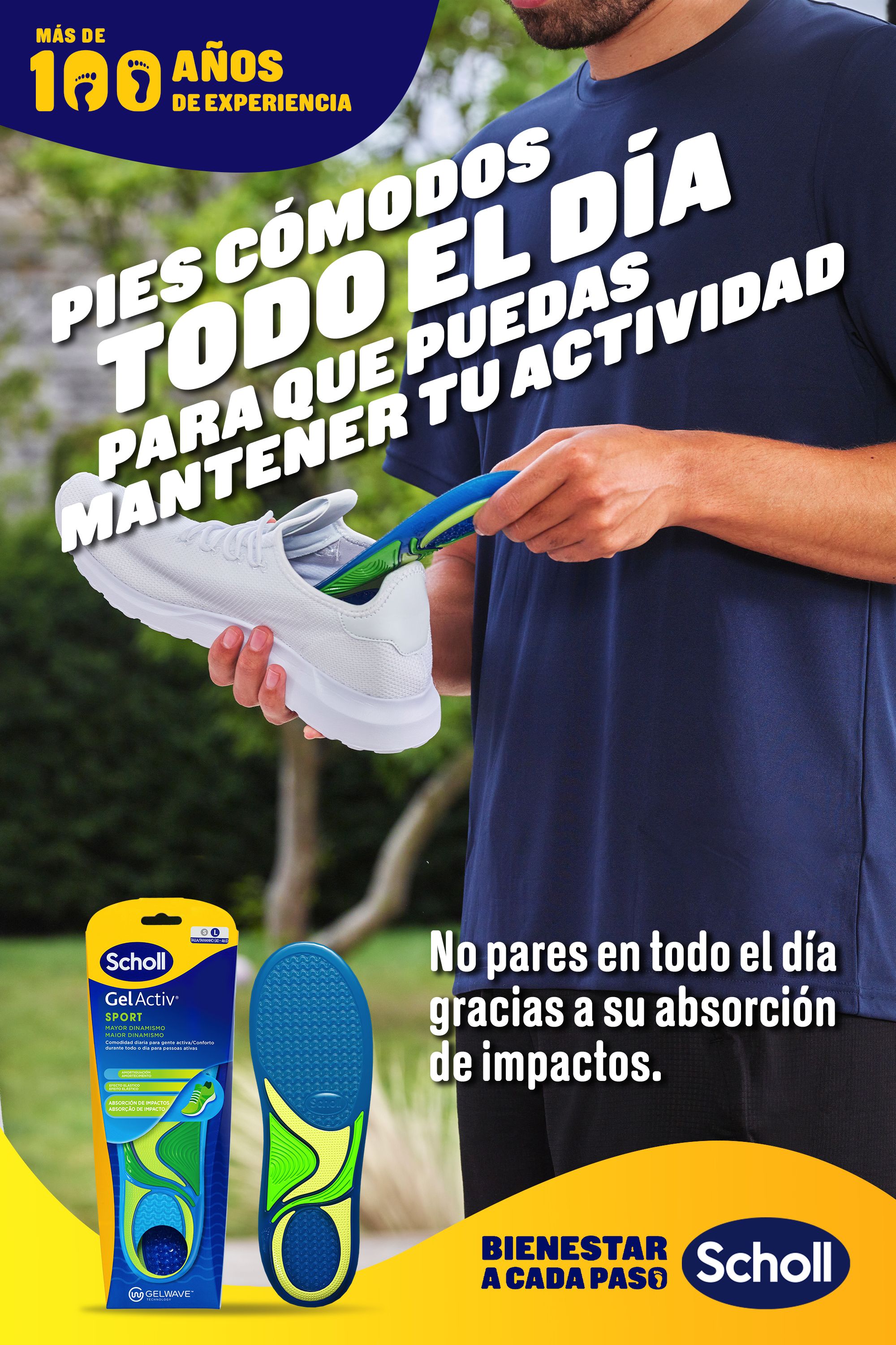 Gel Activ Sport ulošci za muškarce Apotekarski proizvodi za njegu stopala