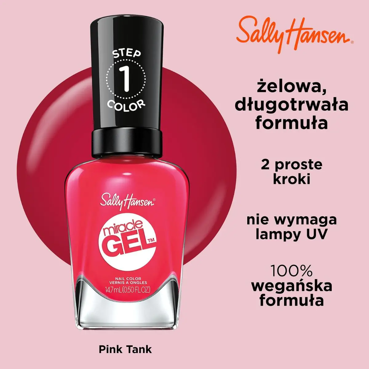 Sally Hansen Miracle Gel Lakier do paznokci, 220