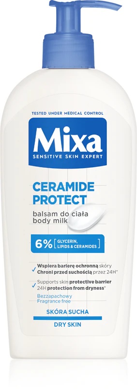 Mixa Ceramide Protect mleko za telo za suho in zelo suho kožo