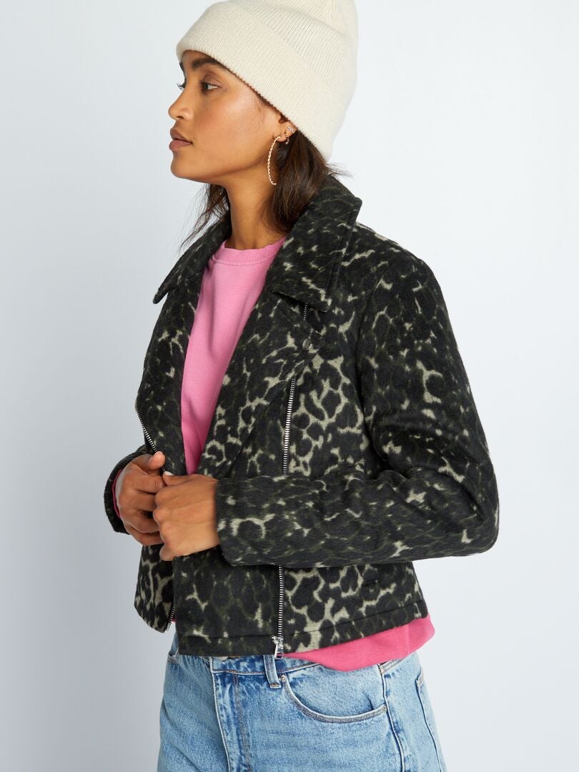 JDY Cropped jasje met luipaardprint - Luipaard