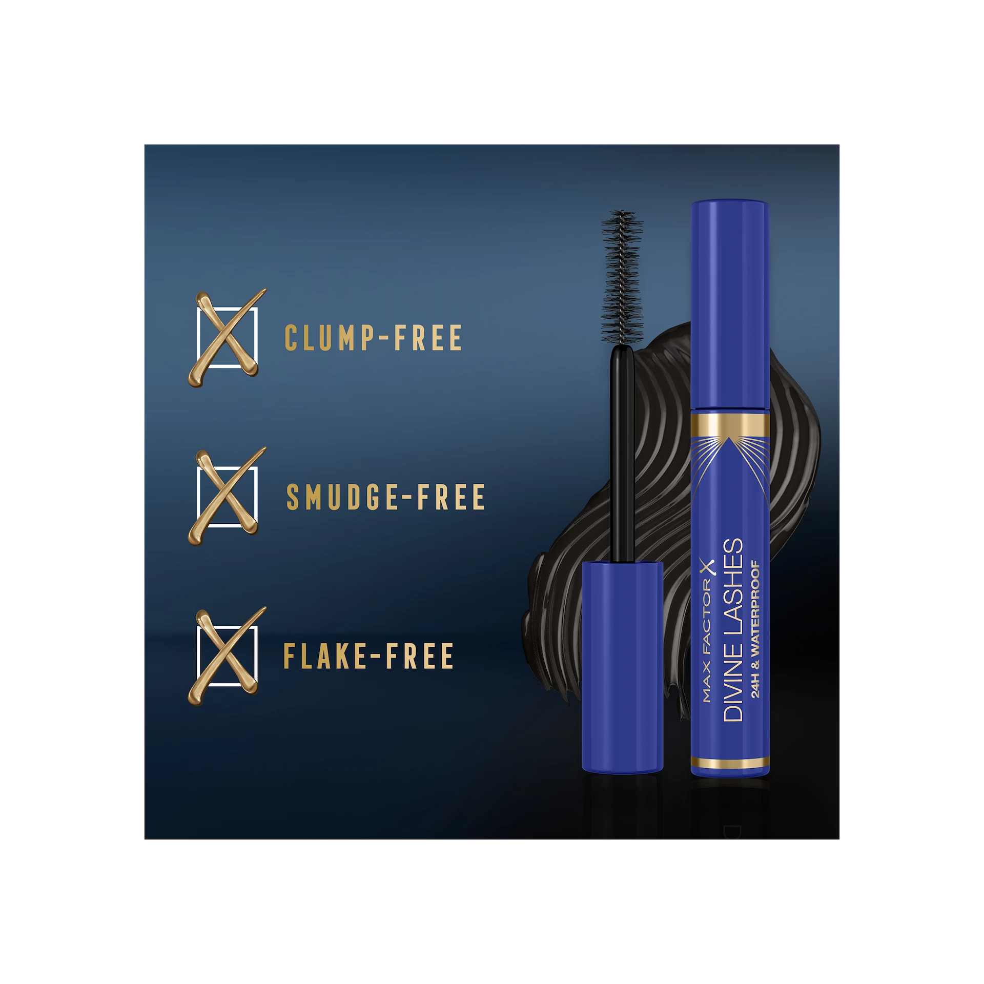 Max Factor Divine Lashes vízálló szempillaspirál 001 fekete
