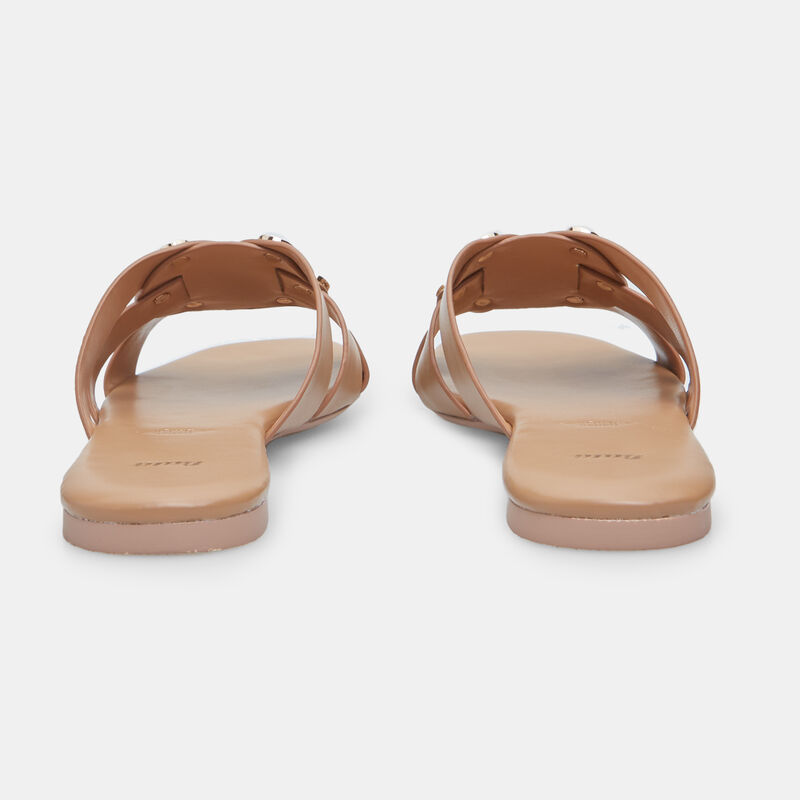 Platt mule för kvinnor