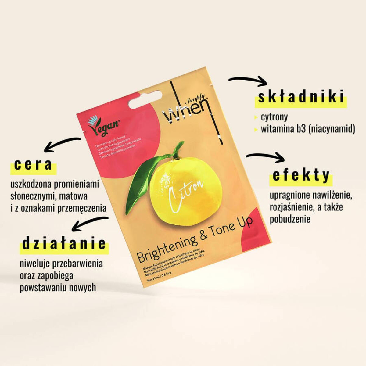 Wenn einfach vegane Zitrone