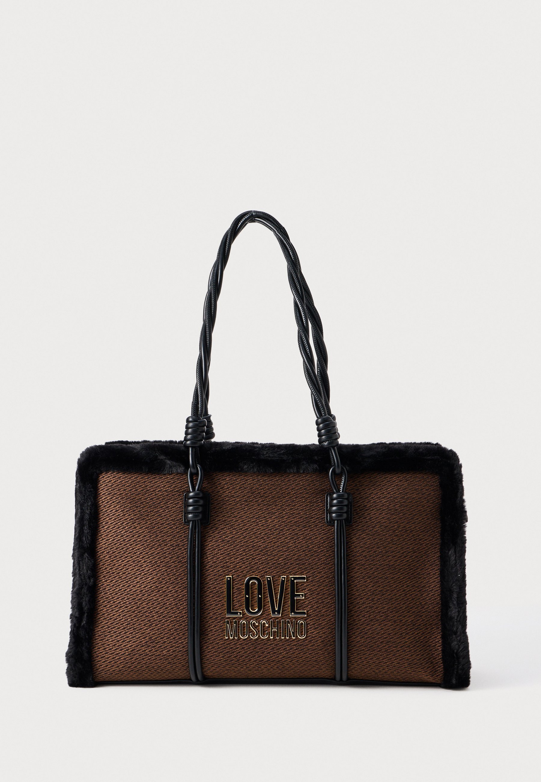 Love Moschino WINTERY - Sac à main - chocolat/noir