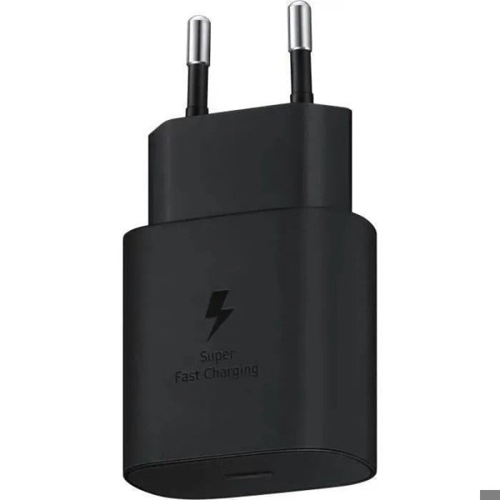Cargador rápido de 25 W - Para smartphones Samsung Galaxy - Negro (Cable no incluido)