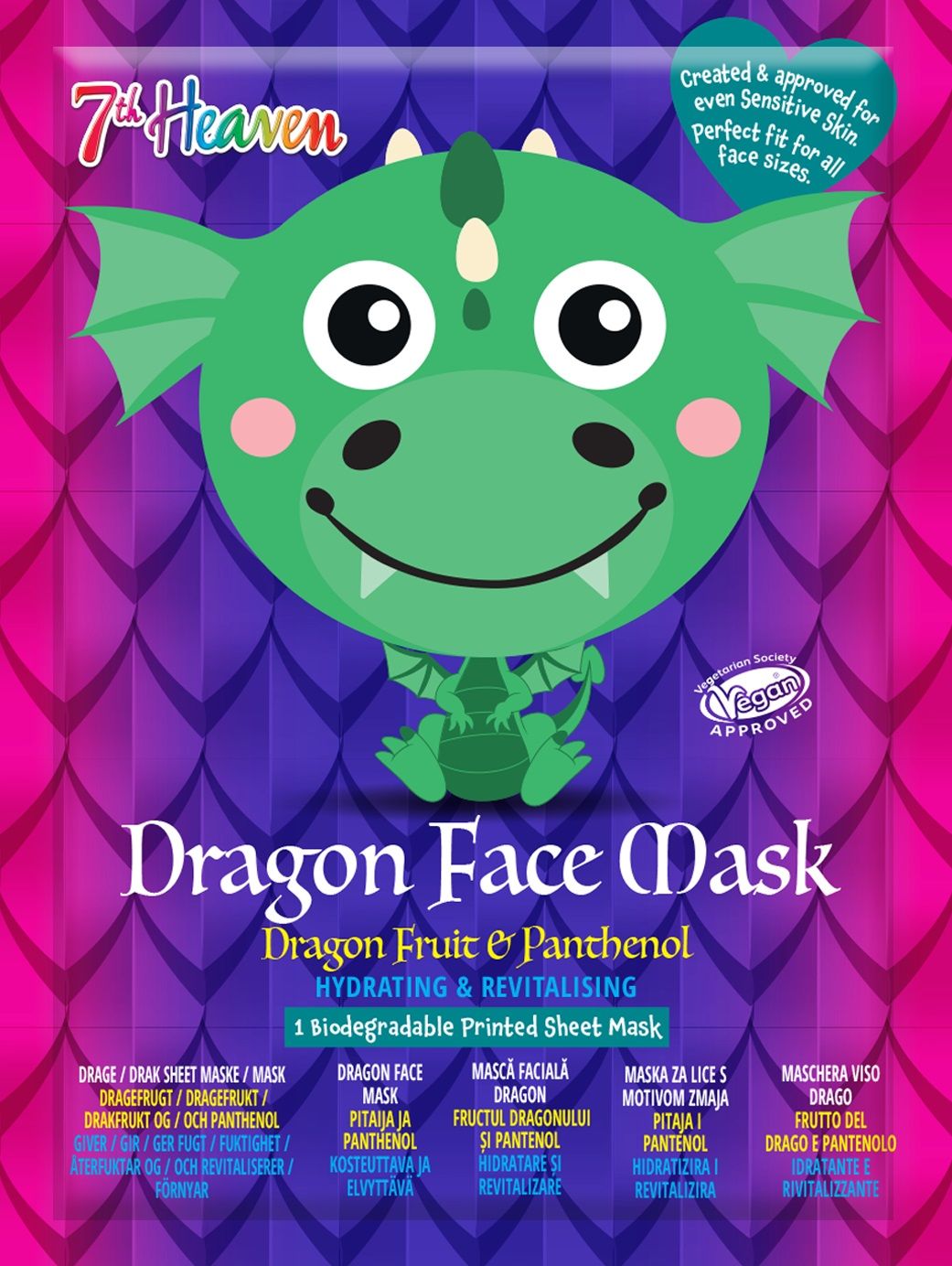 Hidratantna i revitalizirajuća maska za lice Dragon Maske za lice