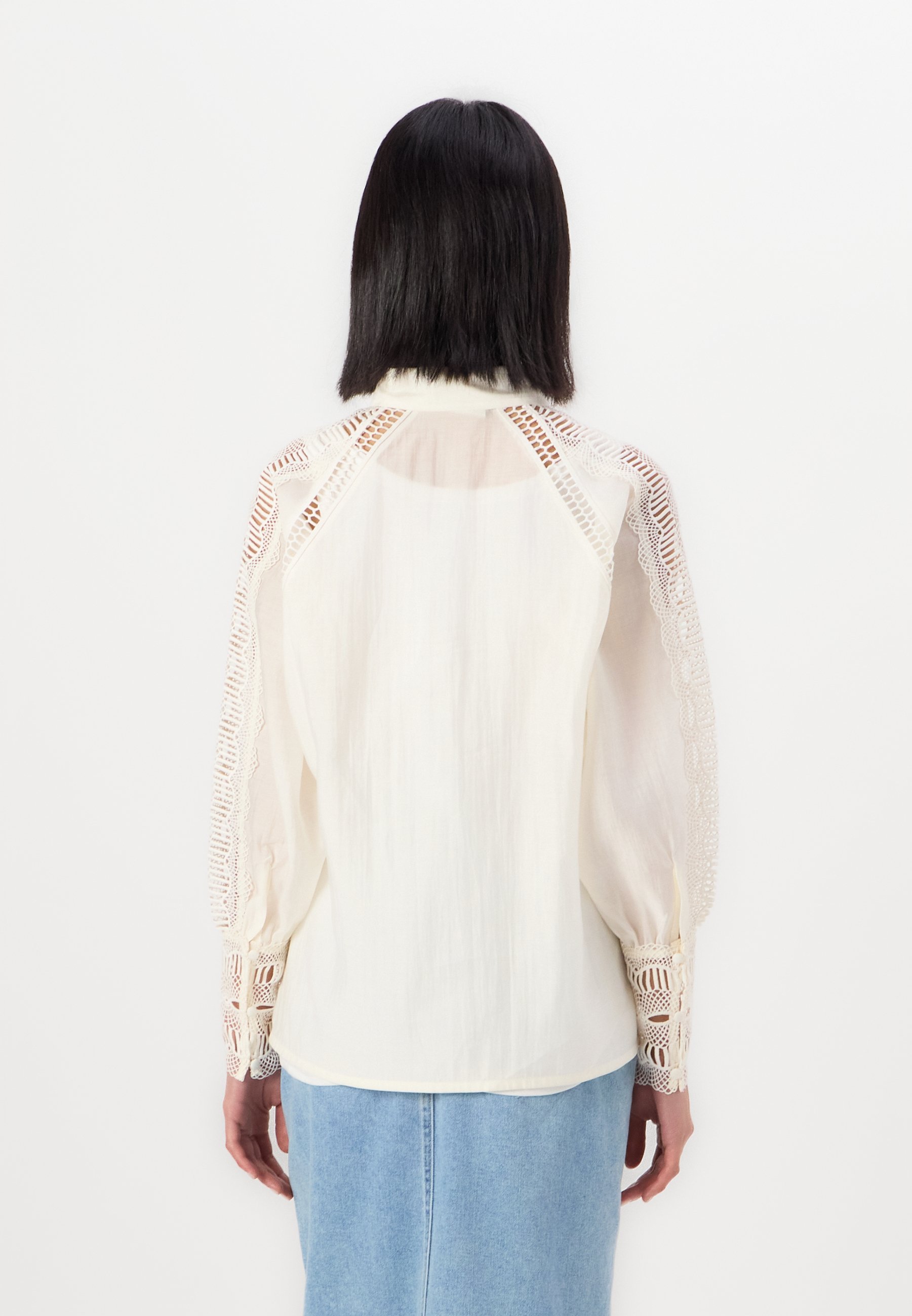 Copenhagen Muse KREKLS - Blūze ar pogām - zila/melna