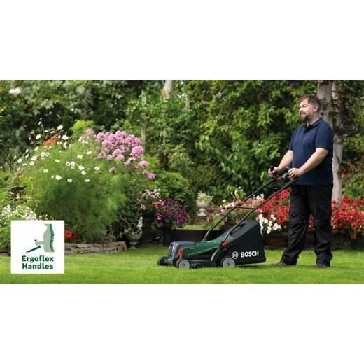 Cortacésped Bosch Universal Rotak 37-550 - con 2 baterías de 4,0 Ah y cargador