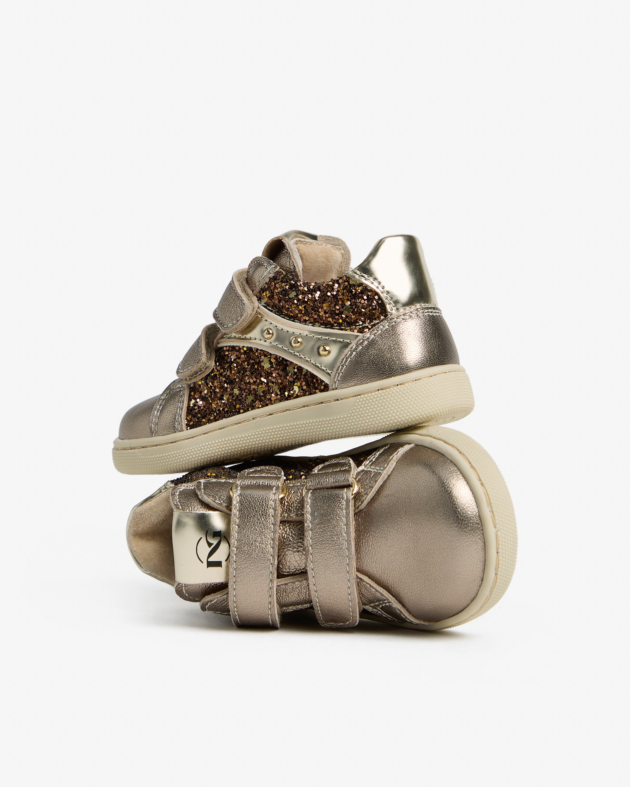  Baskets Junior pour filles en cuir et matière technique