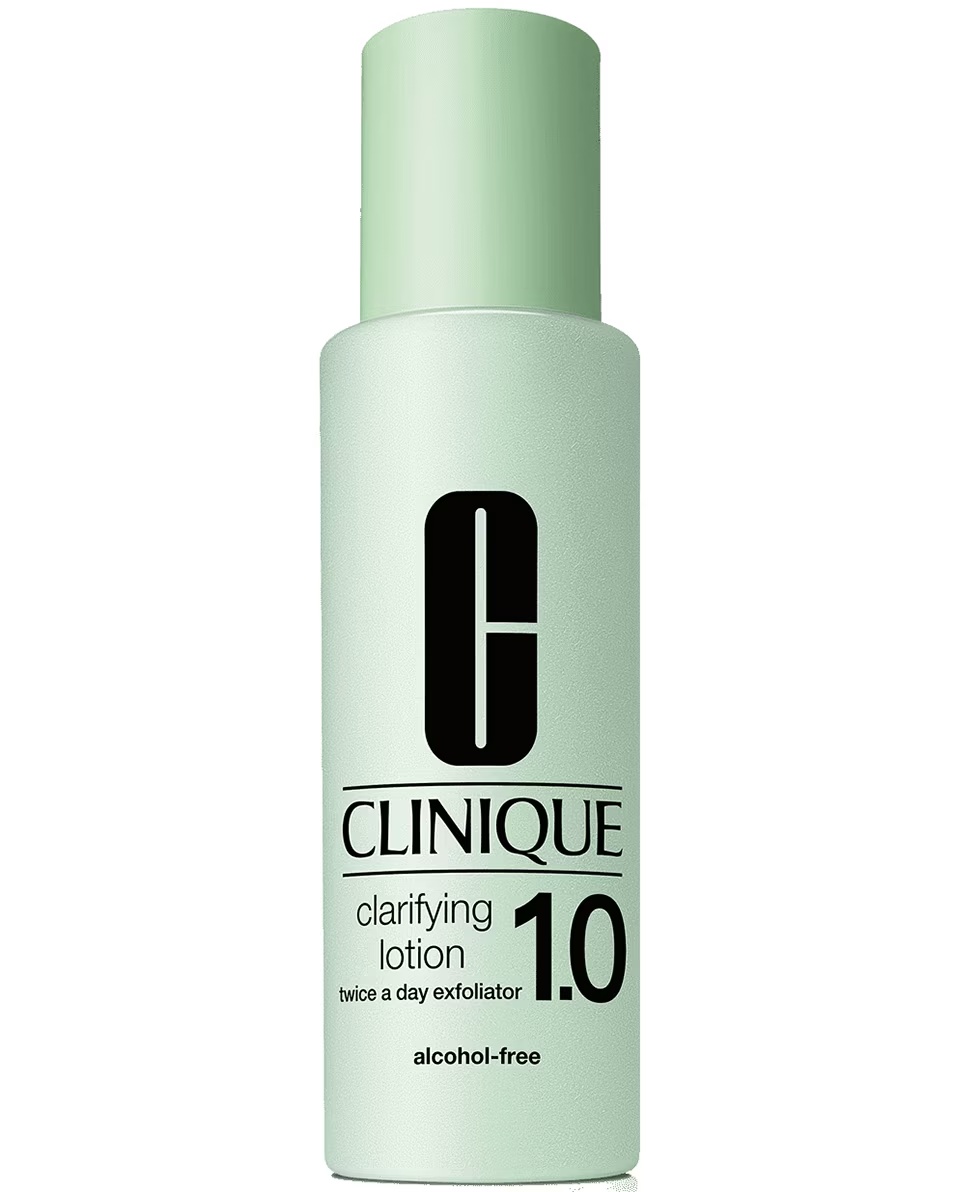 CLINIQUE CLARIFYING LOTION 1.0 - LOTIUNE EXFOLIATOR EXFOLIËRENDE DE DOUA ORI PE ZI - DROGE, GEVOELIGE HUID - SISTEM IN 3 PASI